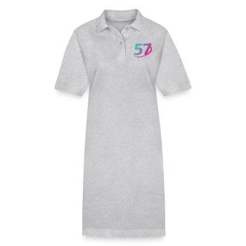 Numéro 57 multicolore - Robe polo bio PAIGER Stanley/Stella Femme - noir - Devant
