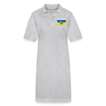 Slava ukraini - Stanley/Stella Frauen Bio-Polokleid PAIGER - Schwarz - Vorne
