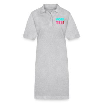 Vote yes - Robe polo bio PAIGER Stanley/Stella Femme - noir - Devant