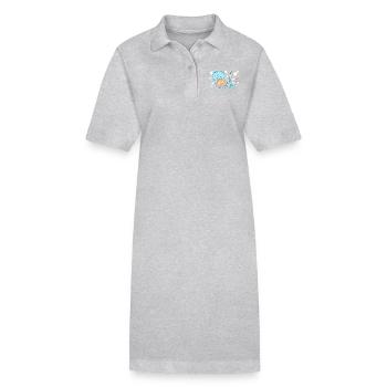 Mermaid Powder Puff - Stanley/Stella PAIGER Organic Women’s Polo Dress - black - Front
