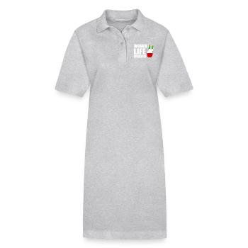 Women life freedom - Stanley/Stella PAIGER Organic Women’s Polo Dress - black - Front