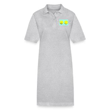 lemon piercing turquoise - Stanley/Stella PAIGER Organic Women’s Polo Dress - black - Front