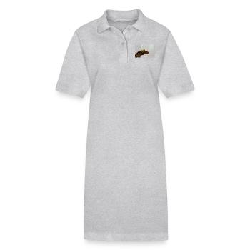 Crested Gecko Calm Forest - Stanley/Stella Frauen Bio-Polokleid PAIGER - Schwarz - Vorne