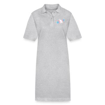 Transgender Pride Kleckse - Stanley/Stella Frauen Bio-Polokleid PAIGER - Schwarz - Vorne