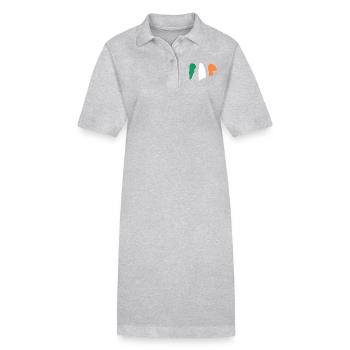 Ireland Flag - Brush Stripes - Stanley/Stella PAIGER Organic Women’s Polo Dress - black - Front