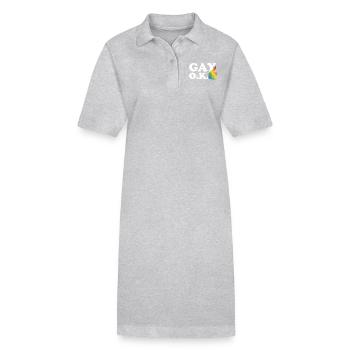 Schwul Ok - Stanley/Stella Frauen Bio-Polokleid PAIGER - Schwarz - Vorne