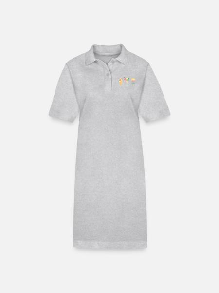 icecream summer design - Stanley/Stella PAIGER Organic Women’s Polo Dress - black