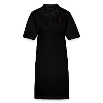 Krankenschwester - Stanley/Stella Frauen Bio-Polokleid PAIGER - Schwarz - Vorne