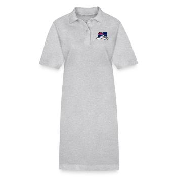 New Zealand - Mountains & Flag - Robe polo bio PAIGER Stanley/Stella Femme - noir - Devant