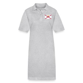 Jersey - Robe polo bio PAIGER Stanley/Stella Femme - noir - Devant