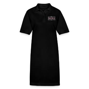 Die beste Mama - Stanley/Stella Frauen Bio-Polokleid PAIGER - Schwarz - Vorne