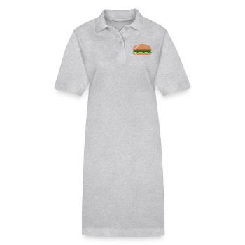 Hamburger burger - Stanley/Stella PAIGER Organic Women’s Polo Dress - black - Front