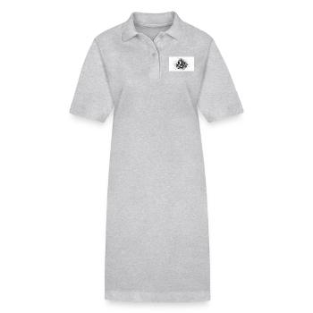 Abstract boxes - Stanley/Stella PAIGER Organic Women’s Polo Dress - black - Front