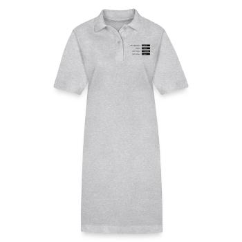 No room for racism - Stanley/Stella PAIGER Organic Women’s Polo Dress - black - Front