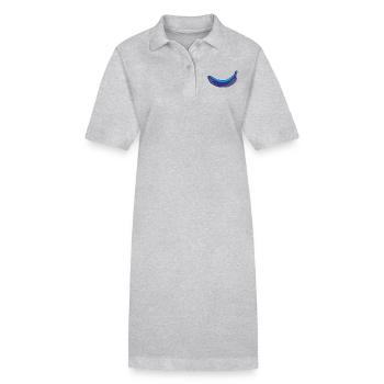 Blaue Banane Obst Fraucht Essen Gesund Geschenk - Stanley/Stella Frauen Bio-Polokleid PAIGER - Schwarz - Vorne