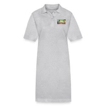 Key West, Florida - Pixel Art - Stanley/Stella PAIGER Organic Women’s Polo Dress - black - Front