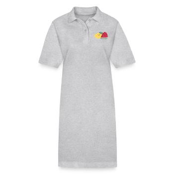 Kawaii Zitrone & Melone - Stanley/Stella Frauen Bio-Polokleid PAIGER - Schwarz - Vorne