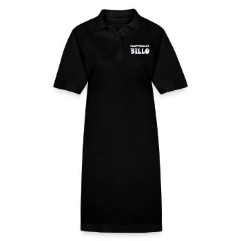 hauptsache billo - Stanley/Stella Frauen Bio-Polokleid PAIGER - Schwarz - Vorne