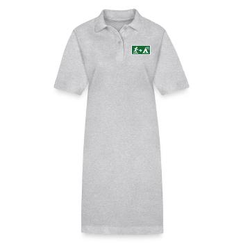 exit to camp - Stanley/Stella PAIGER Organic Women’s Polo Dress - black - Front