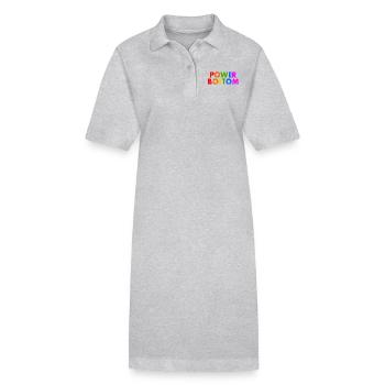 Power bottom - Stanley/Stella PAIGER Organic Women’s Polo Dress - black - Front