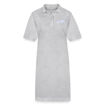 Gamer gambler glitch - Stanley/Stella PAIGER Organic Women’s Polo Dress - black - Front