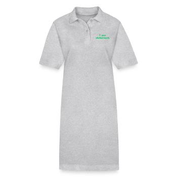 Aussage txt grün - Stanley/Stella Frauen Bio-Polokleid PAIGER - Schwarz - Vorne