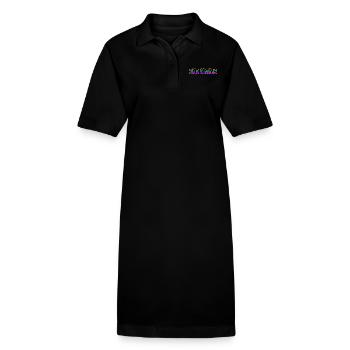 Ana Maria RS Rainbow - Stanley/Stella PAIGER Organic Women’s Polo Dress - black - Front