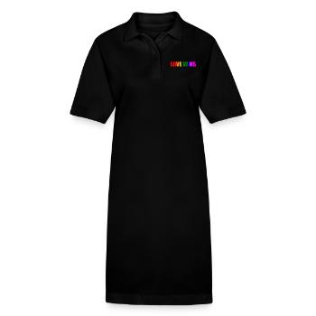 Love wins - Robe polo bio PAIGER Stanley/Stella Femme - noir - Devant