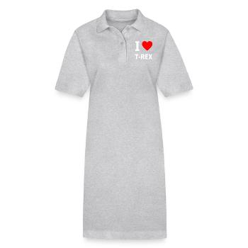 T-Rex - Stanley/Stella Frauen Bio-Polokleid PAIGER - Schwarz - Vorne