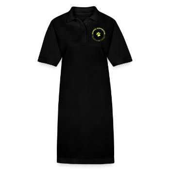 Défenseur des animaux - Robe polo bio PAIGER Stanley/Stella Femme - noir - Devant