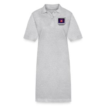 CRT Design - Future Retro Wallpaper - Stanley/Stella PAIGER Organic Women’s Polo Dress - black - Front