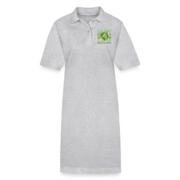 Bonne Journée de la Terre Planète Environnementale - Robe polo bio PAIGER Stanley/Stella Femme - noir - Devant