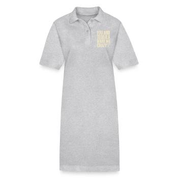 Tequila Party Saying Quote - Stanley/Stella PAIGER Organic Women’s Polo Dress - black - Front