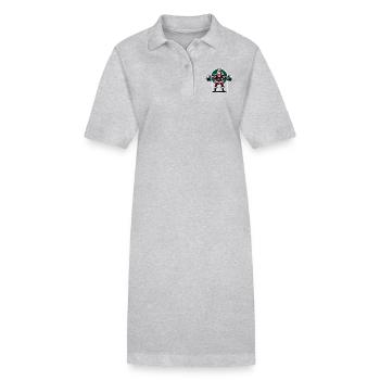Santas Strong Snatch Powerlifting - Stanley/Stella PAIGER Organic Women’s Polo Dress - black - Front