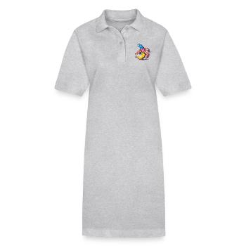 Patriotic Banana PopArt Design - Stanley/Stella PAIGER Organic Women’s Polo Dress - black - Front