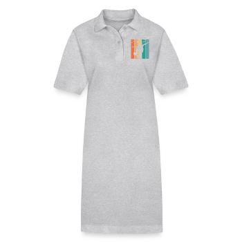 Skate Retro - Skater - Skateboard - Skateboarder - Robe polo bio PAIGER Stanley/Stella Femme - noir - Devant
