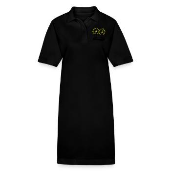 Candles 02 - Stanley/Stella PAIGER Organic Women’s Polo Dress - black - Front