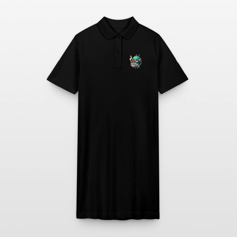 CoffeeFueled Robot Recharge Mode Stanley/Stella PAIGER Organic Women’s Polo Dress