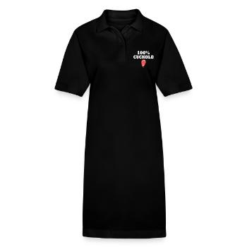 cuckold - Stanley/Stella Frauen Bio-Polokleid PAIGER - Schwarz - Vorne