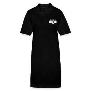 all eyes on rafah - Robe polo bio PAIGER Stanley/Stella Femme - noir - Devant