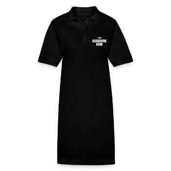 ceasefire now - Stanley/Stella Frauen Bio-Polokleid PAIGER - Schwarz - Vorne