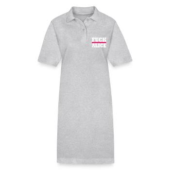Fuck alice - Robe polo bio PAIGER Stanley/Stella Femme - noir - Devant