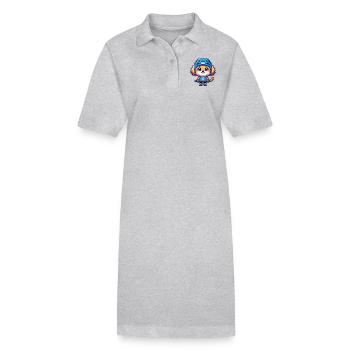 Eishockey Bolonka Spieler Cartoon - Stanley/Stella Frauen Bio-Polokleid PAIGER - Schwarz - Vorne
