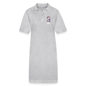 Avant que vous ne demandiez, pas de licorne licorne fan de licorne - Robe polo bio PAIGER Stanley/Stella Femme - noir - Devant