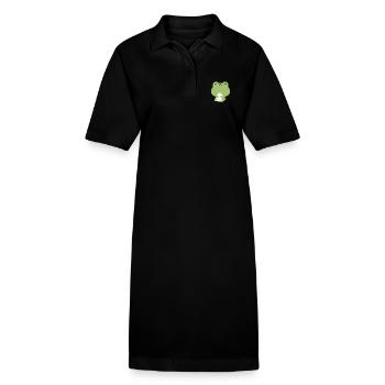 Sleepy Frog - Stanley/Stella PAIGER Organic Women’s Polo Dress - black - Front