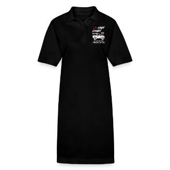 Little Landy Looney Mechanic - Stanley/Stella PAIGER Organic Women’s Polo Dress - black - Front