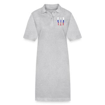 russia_2 - Stanley/Stella PAIGER Organic Women’s Polo Dress - black - Front
