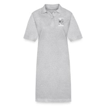Die Natur ruft Bigfoot Sasquatch Pinkeln Draußen - Stanley/Stella Frauen Bio-Polokleid PAIGER - Schwarz - Vorne