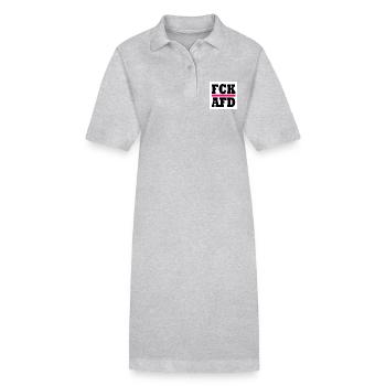 Fck afd - Stanley/Stella Frauen Bio-Polokleid PAIGER - Schwarz - Vorne