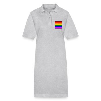 Drapeau arc-en-ciel Drapeau LGBT arc-en-ciel - Robe polo bio PAIGER Stanley/Stella Femme - noir - Devant